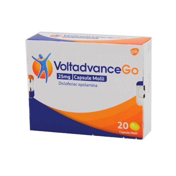 Glaxosmithkline C.health. Voltadvancego Glaxosmithkline C.health. Voltadvancego*20cps 25mg