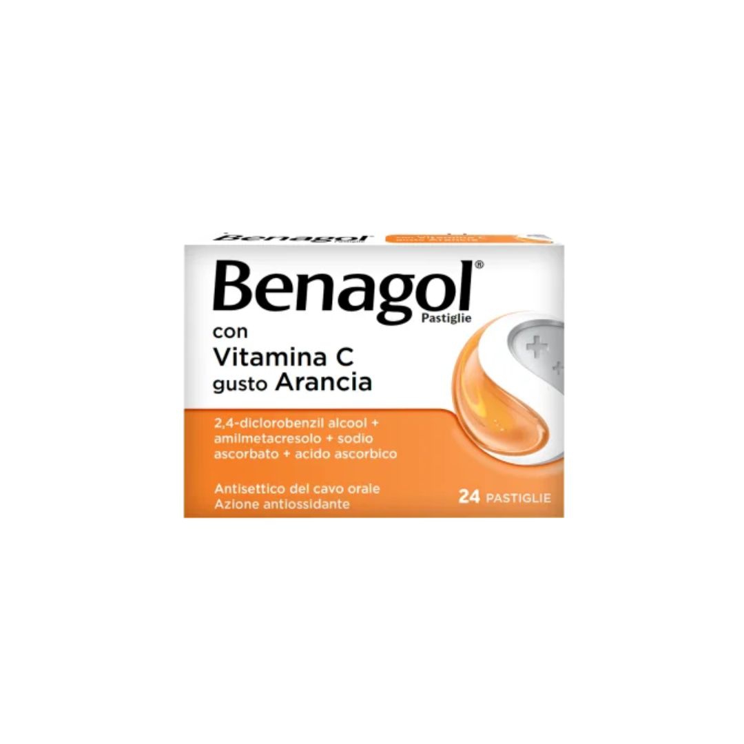 Reckitt Benckiser H.(it.) Benagol Vit C Reckitt Benckiser H.(it.) Benagol vit c*24past arancia