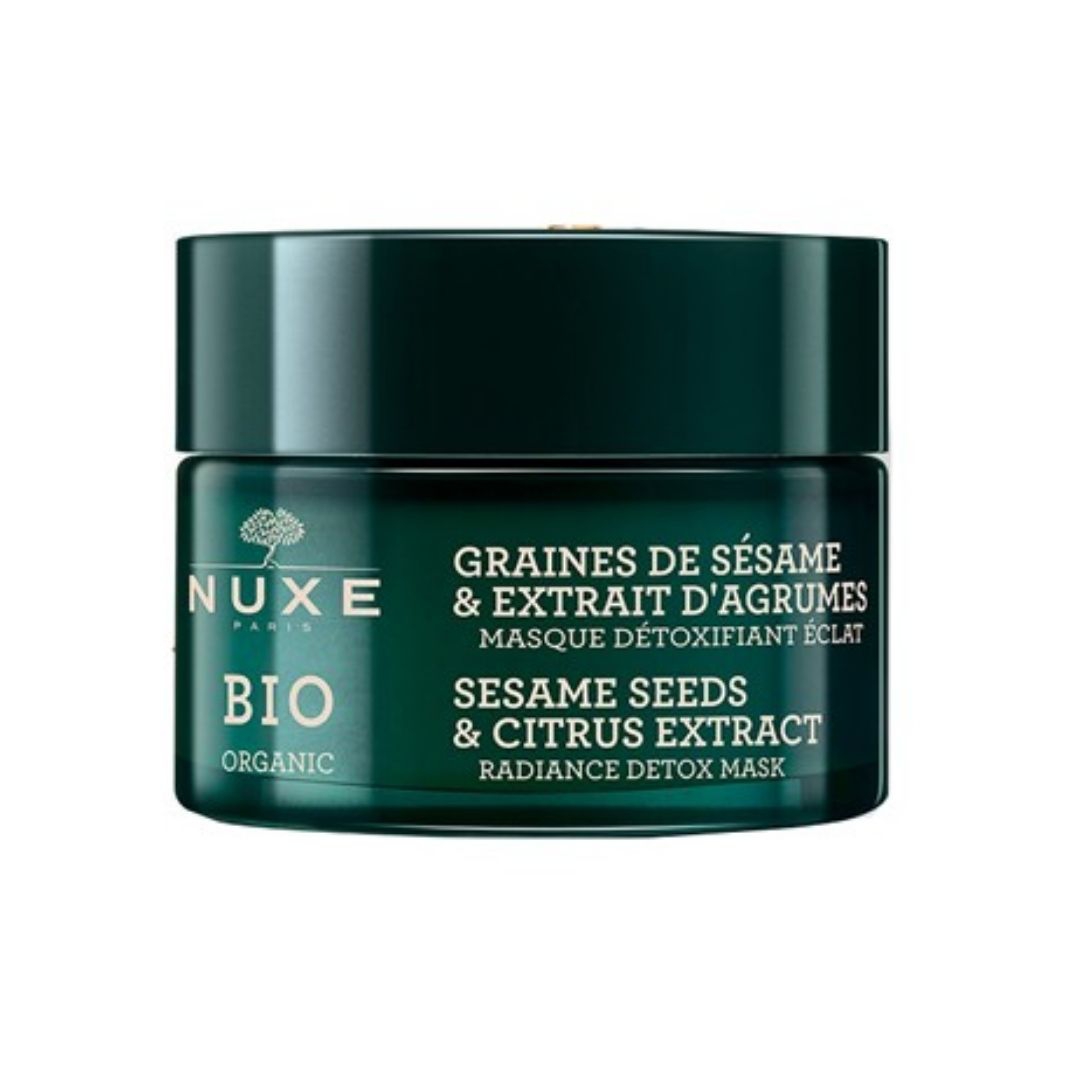 Nuxe Bio Organic Graines Maschera Viso Detox Illuminante ai Semi di Sesamo 50 ml