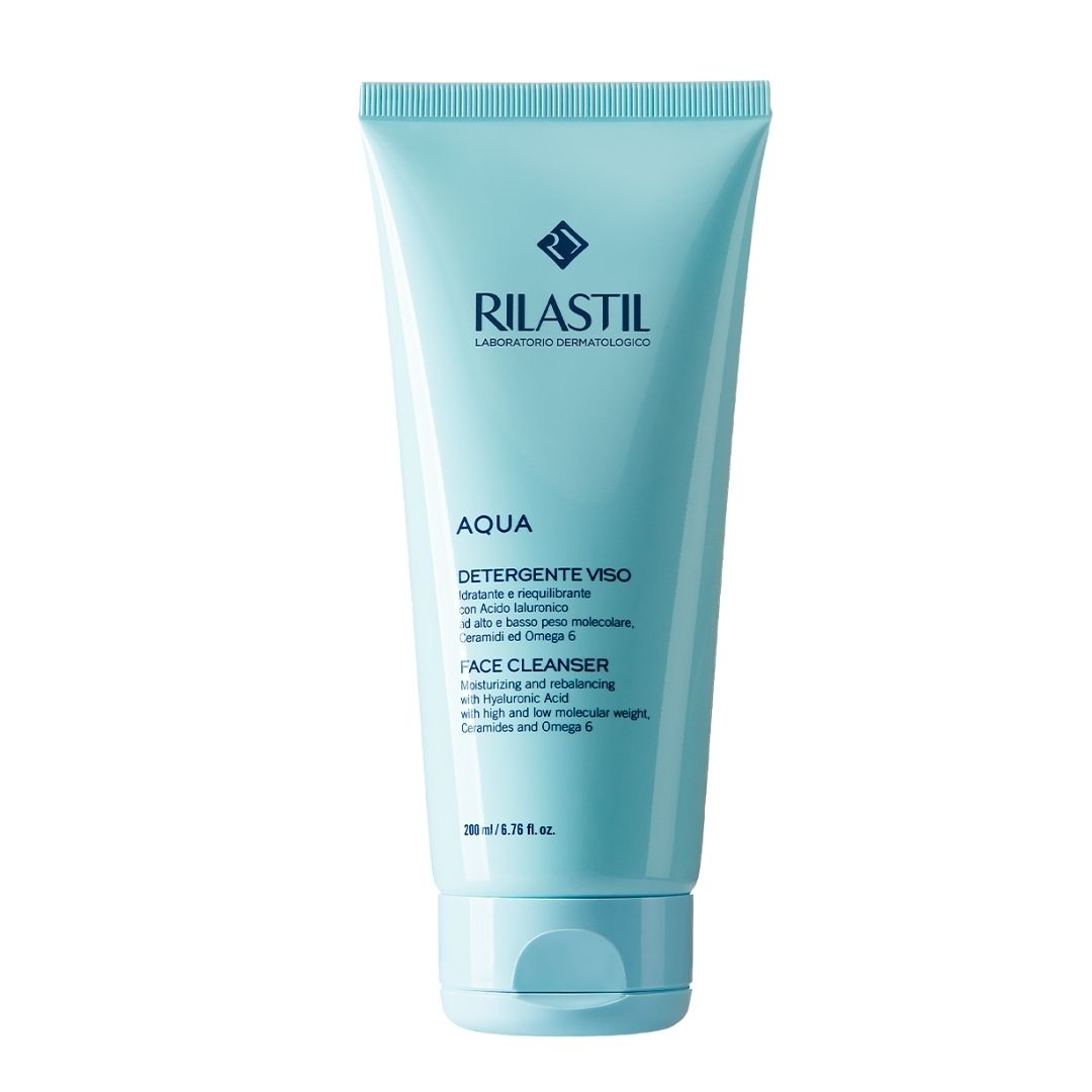 Rilastil Aqua Detergente Viso Riequilibrante per Tutti i tipi di Pelle 200 ml