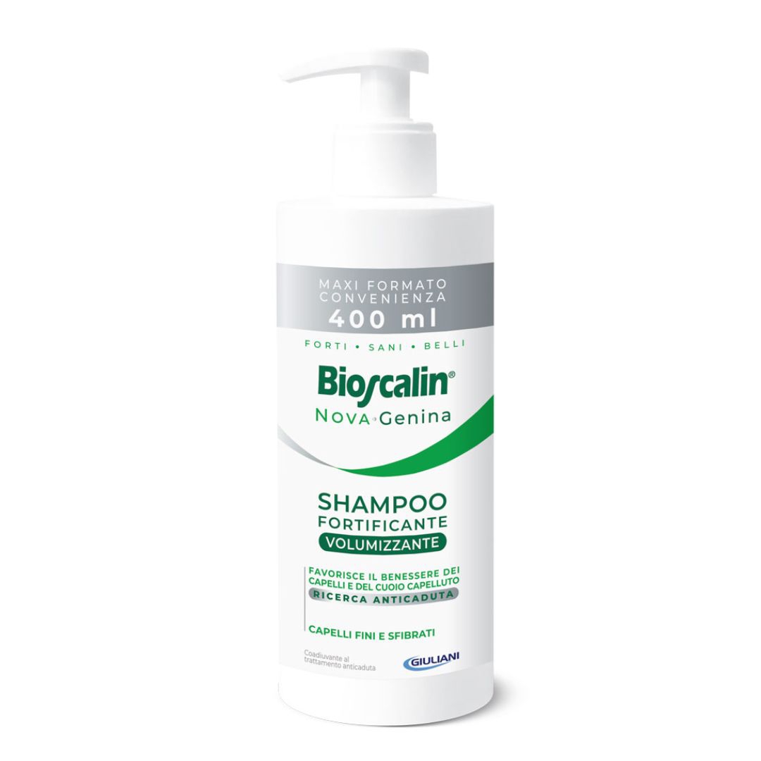 Bioscalin Nova Genina Shampoo Fortificante Volumizzante Capelli Deboli 400 ml