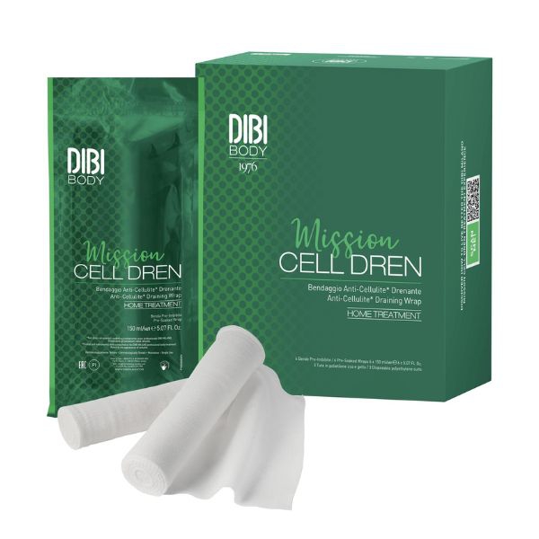 DIBI Body Mission Cell Dren Bendaggio Anti-Cellulite Drenante Kit 6 bende