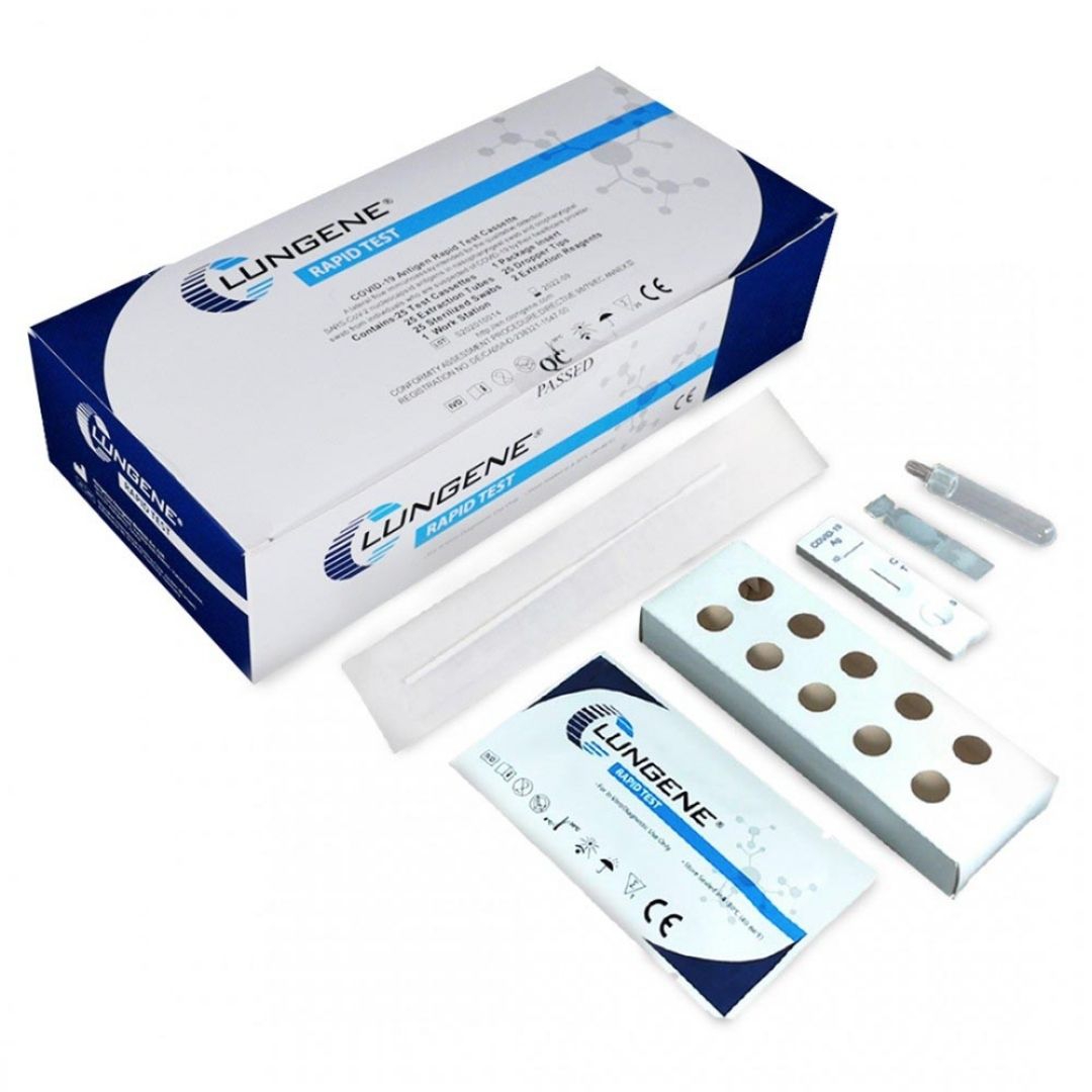 Clungene Test Antigenico Rapido per il COVID-19 Kit da 25 Pezzi