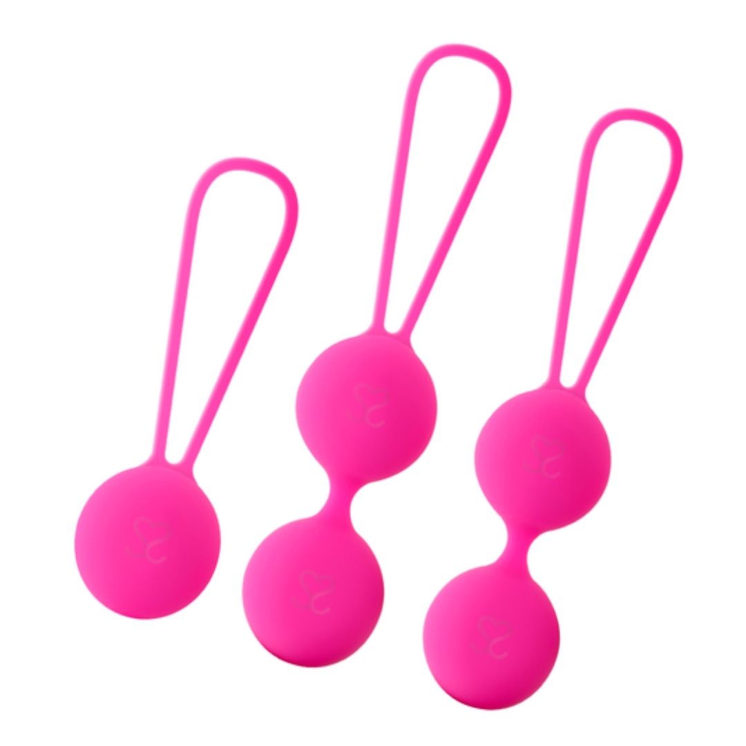 Moressa Osian Set Premium Palline Cinesi in Silicone Rosa