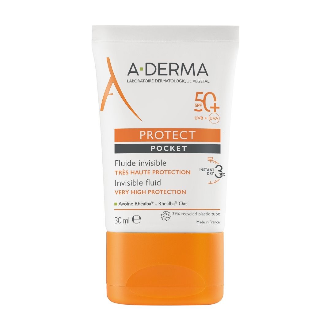 A-Derma Protect Fluido Solare Invisibile Protezione Molto Alta SPF50 30 ml