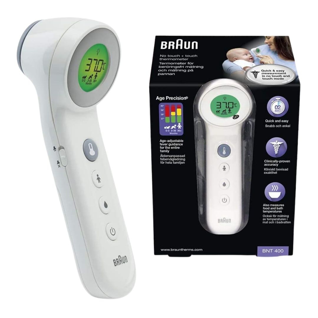 Braun No Touch Termometro Tecnologia Doppia Senza Contatto e Contatto Frontale