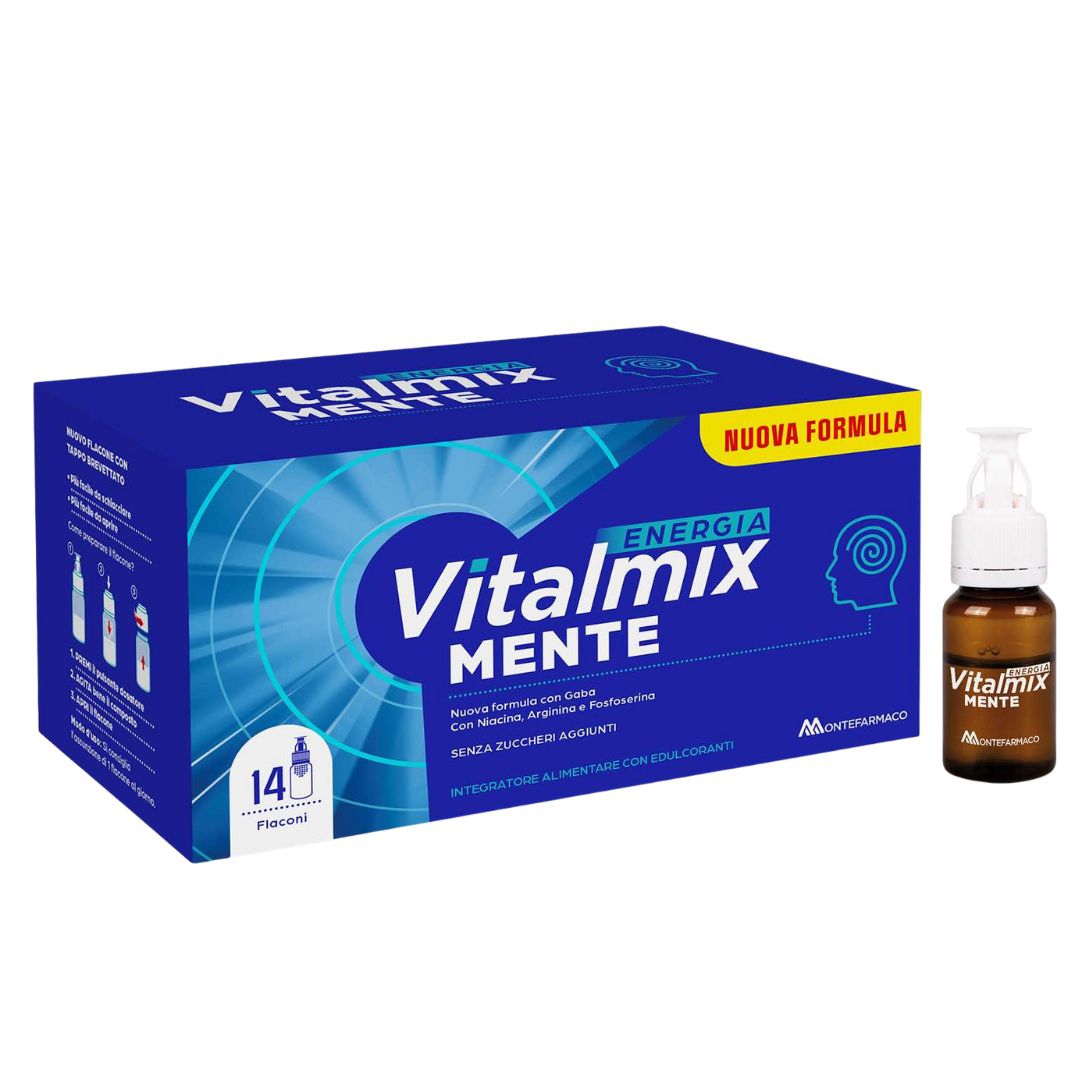 Vitalmix Mente Integratore per la Stanchezza Mentale 12 flaconcini