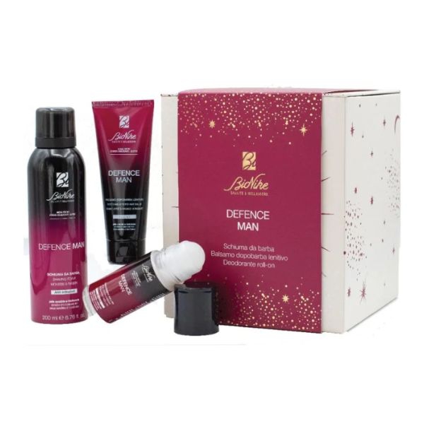 Bionike Kit Defence Man Deodorante + Schiuma da Barba + Balsamo Dopobarba