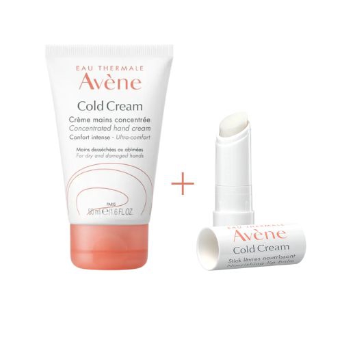 Avene Crema Mani Cold Cream 50 ml + Stick Labbra Idratante 4 gr