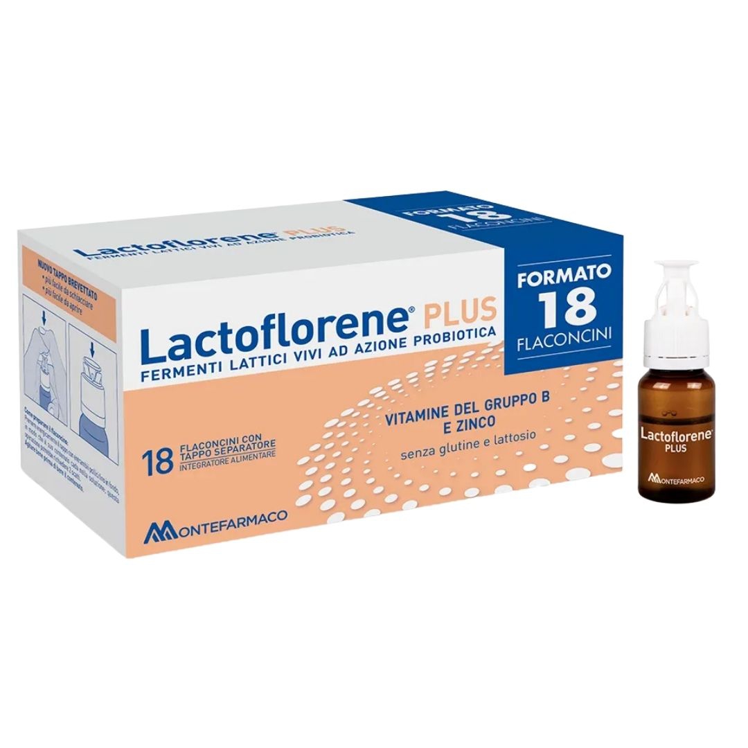 Lactoflorene Plus Integratore Alimentare di Fermenti Lattici Vivi 18 flaconcini