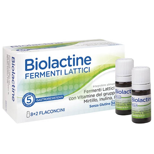 Sella Biolactine Fermenti Lattici Vivi Gastroresistenti 5mld 10Flaconcini da 9ml