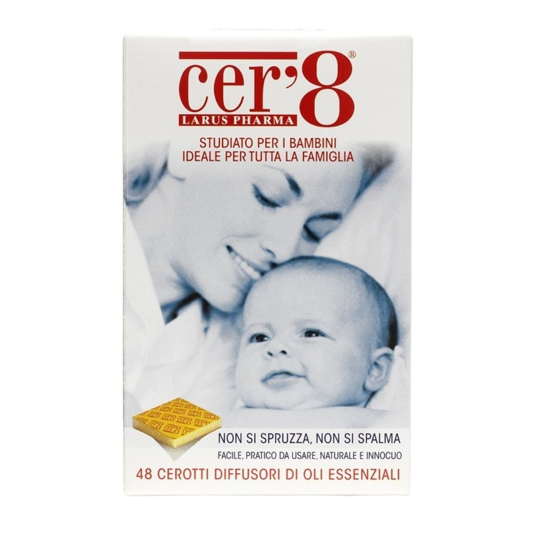 Cer'8 Cuscinetti Adesivi Antizanzare 48 cerotti Diffusori Di Oli Essenziali