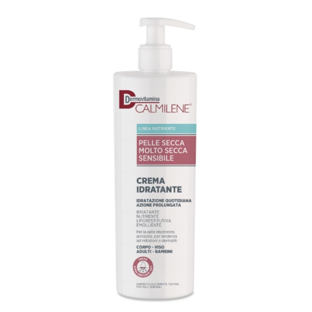 Dermovitamina Calmilene Crema Idratante Pelle Secca e Sensibile 500 ml