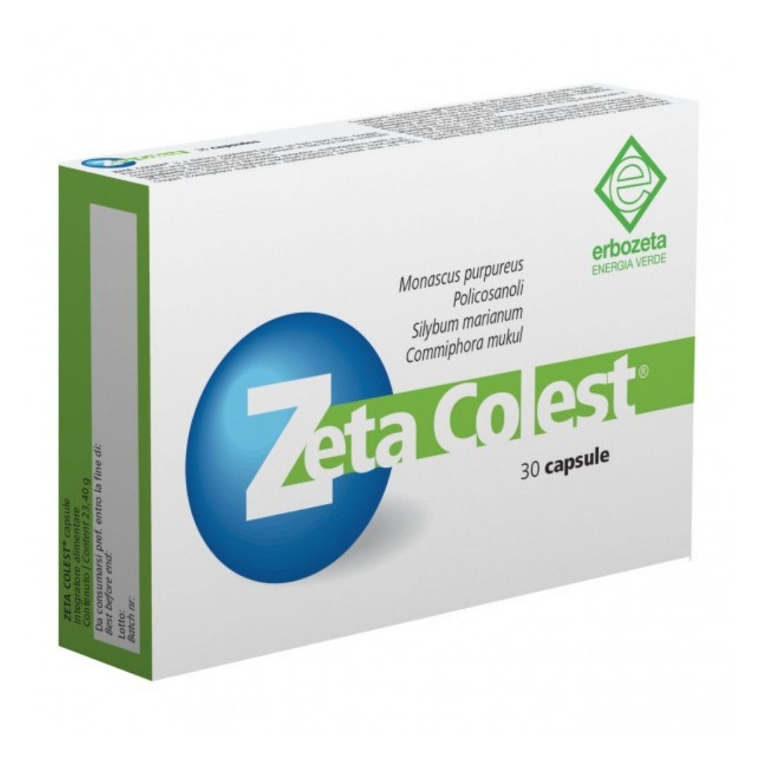 Erbozeta Zeta Colest Integratore per il Controllo del Colesterolo 30 Capsule