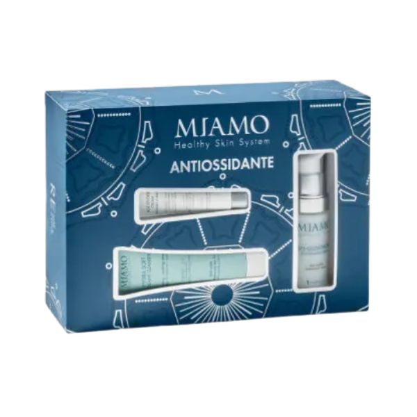 Miamo Cofanetto Antiossidante Siero 30ml + Detergente Viso 50ml + Crema Viso10ml