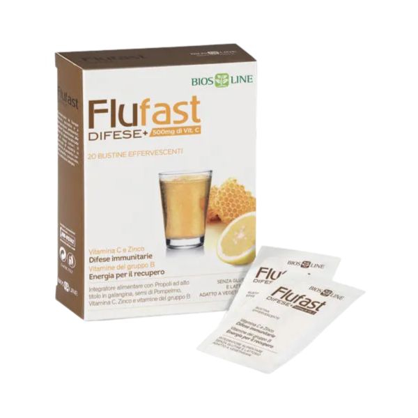 Flufast Difese  Integratore Energizzante Per Le Difese Immunitarie 20 Bustine