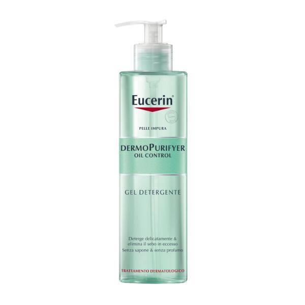 Eucerin DermoPurifyer Oil Control Gel Detergente Viso per Pelle Impura 400 ml