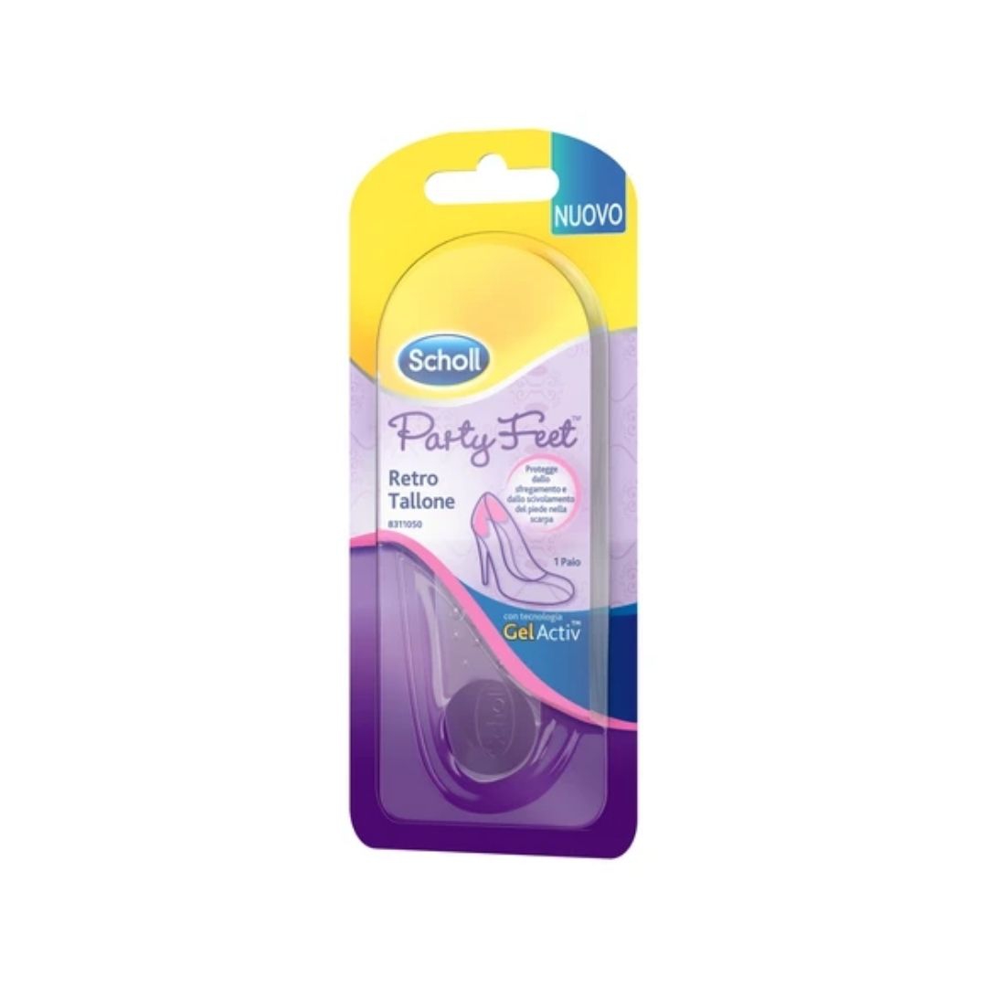 Scholl Gel Activ Party Feet Plantare Ortopedico Per Retro Tallone 1 Pezzo