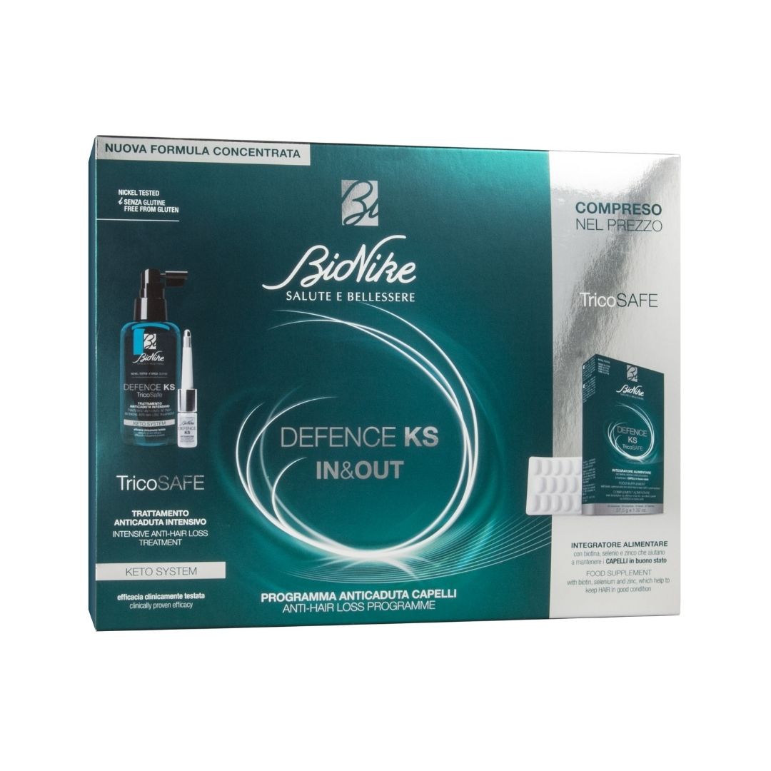 Bionike Defence Ks In&Out Trattamento Anticaduta + Integratore 30 Compresse