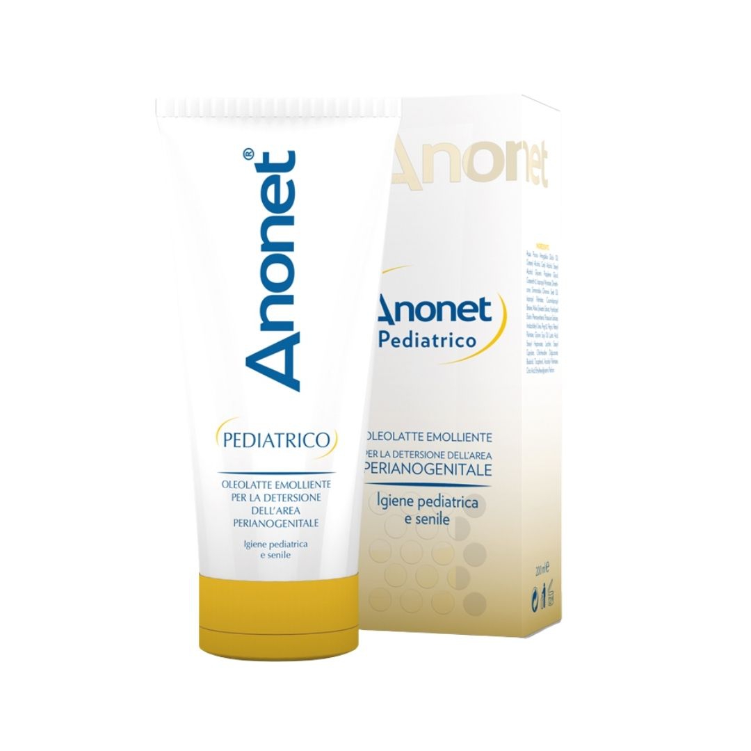 Anonet Pediatrico Oleolatte Intimo Emolliente per Neonati e Adulti 200 ml