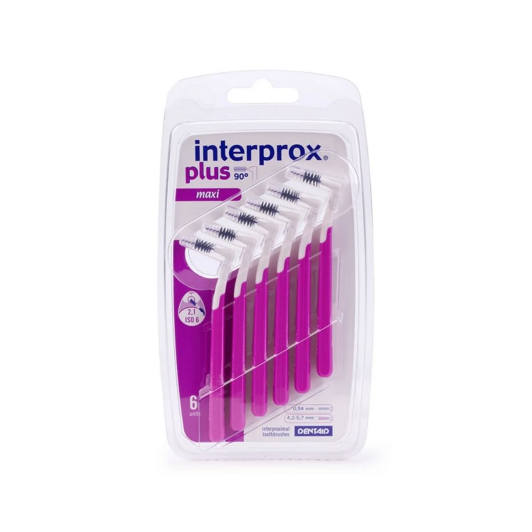 Interprox Plus Maxi Scovolino Cilindrico Viola PHD 2.1mm 6 Pezzi