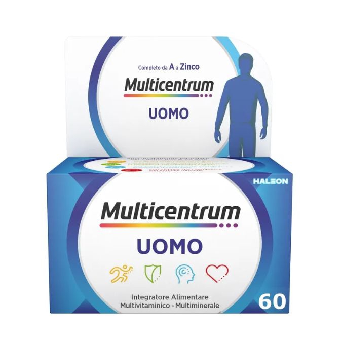 Multicentrum Uomo Integratore Multivitaminico Multiminerale 60 Compresse