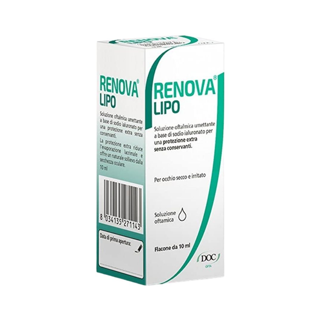 Renova Lipo Collirio Sostituto Lacrimale a Base di Acido Ialuronico 0,4% 10 ml