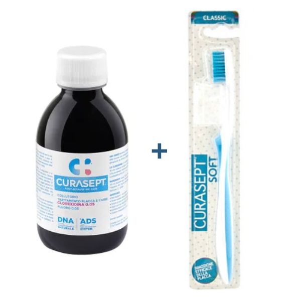 Curasept Ads Collutorio 0,05 + Spazzolino Soft Classic