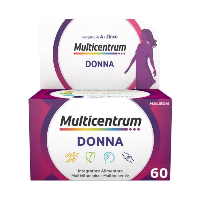 Multicentrum Donna Integratore Alimentare Multivitaminico 60 Compresse