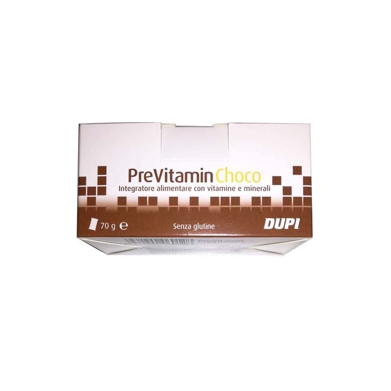 Dupi Previtamin Choco Integratore Vitamine e Minerali al Cioccolato 7 Tavolette
