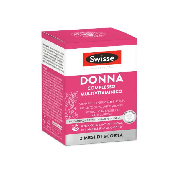 Swisse Donna Complesso Multivitaminico Integratore Alimentare 60 Compresse