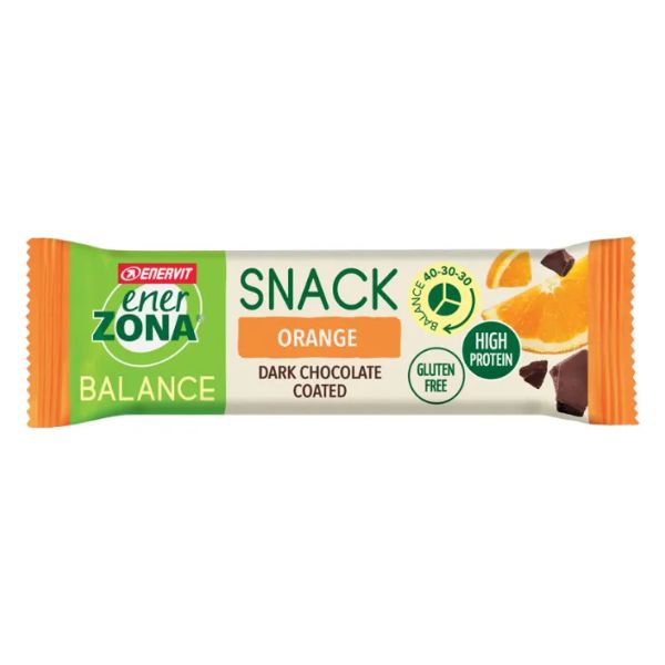 Enerzona Snack Orange Barretta Arancia Ricoperta di Cioccolato Fondente 33 gr.