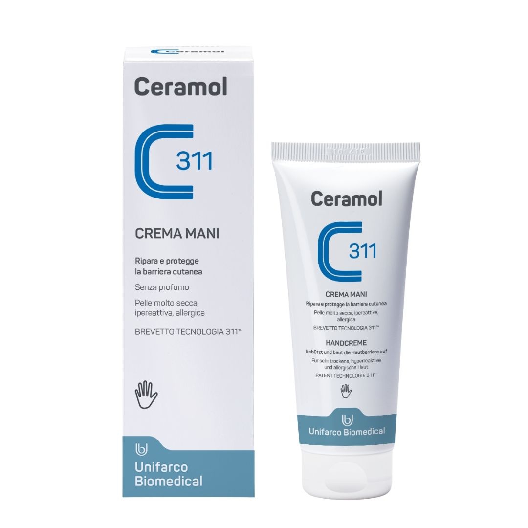 Ceramol 311 Crema Mani Riparatrice e Protettiva della Barriera Epidermica 100 ml