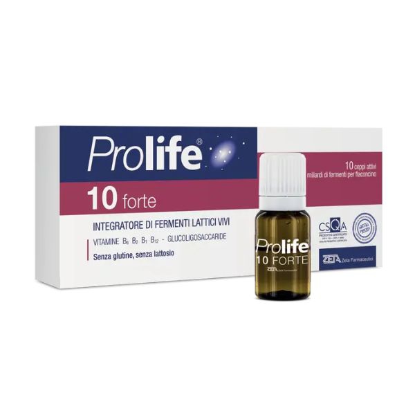 Prolife 10 Miliardi Integratore di Fermenti Lattici 10 Flaconcini da 8 ml