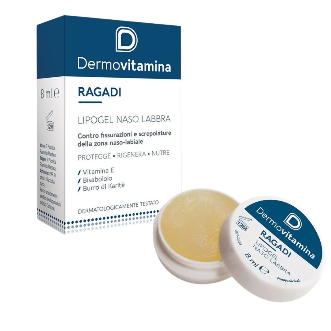 Dermovitamina Ragadi Naso E Labbra Lipogel Riparatore 8 Ml