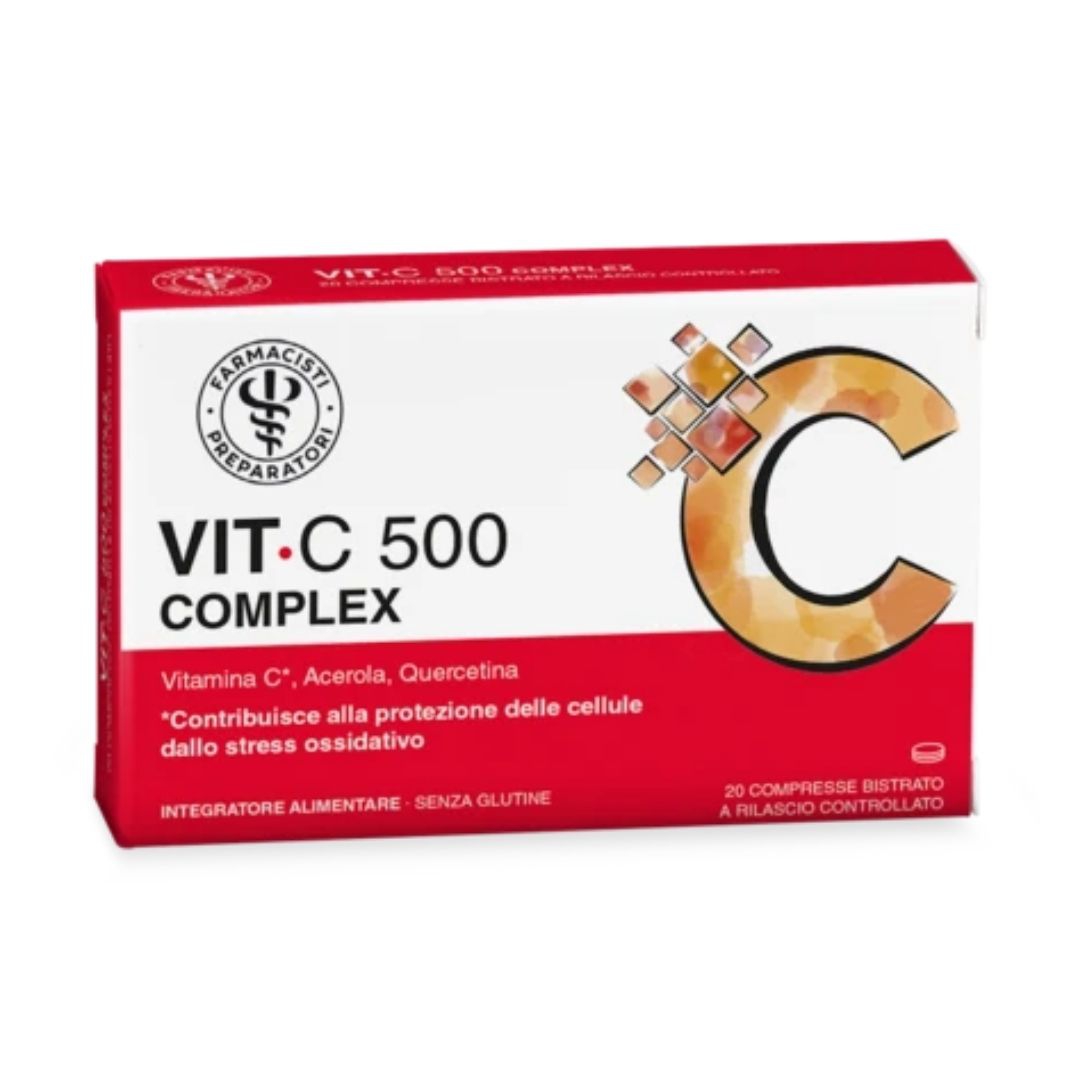 Unifarco Vit-C 500 Complex Integratore per il Sistema Immunitario 20 Compresse