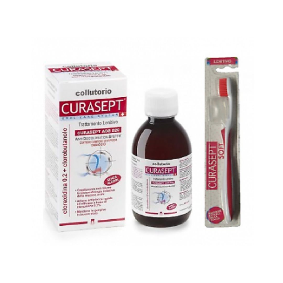 Curasept Ads 0,20 Lenitivo + Spazzolino Curasept Soft Lenitivo