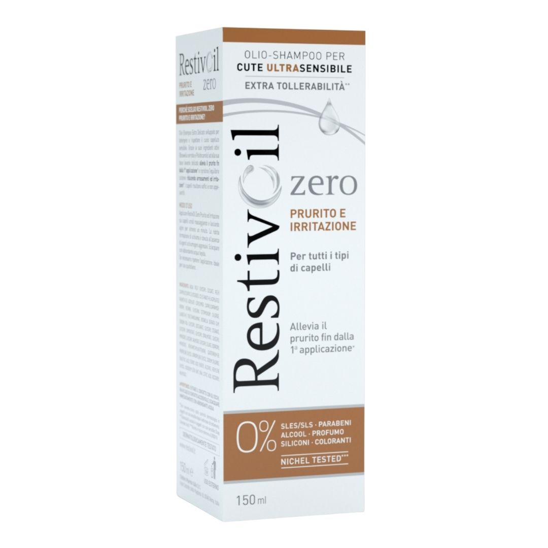 Restivoil Zero Prurito e Irritazione Shampoo per Cute Ultra-Sensibile 150 ml