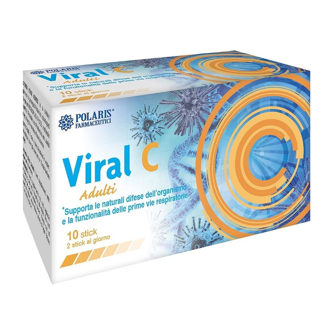 Polaris Viral C Adulti Integratore per le Difese dell'Organismo 10 stick