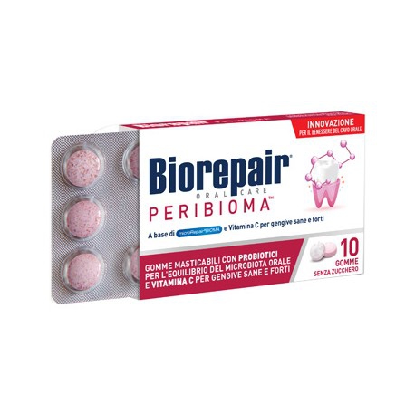 Biorepair Peribioma Gomme Masticabili 10 Compresse Da 1 2 G