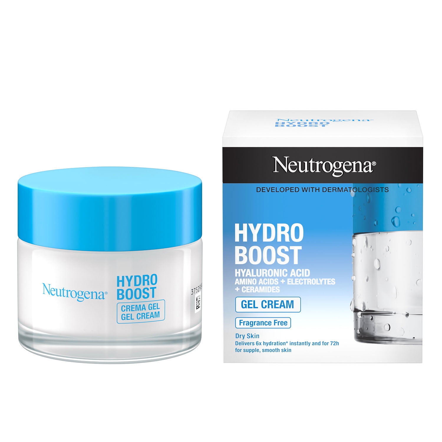 Neutrogena Hydro Boost Crema Viso Gel, Acido Ialuronico Idratante 50 ml