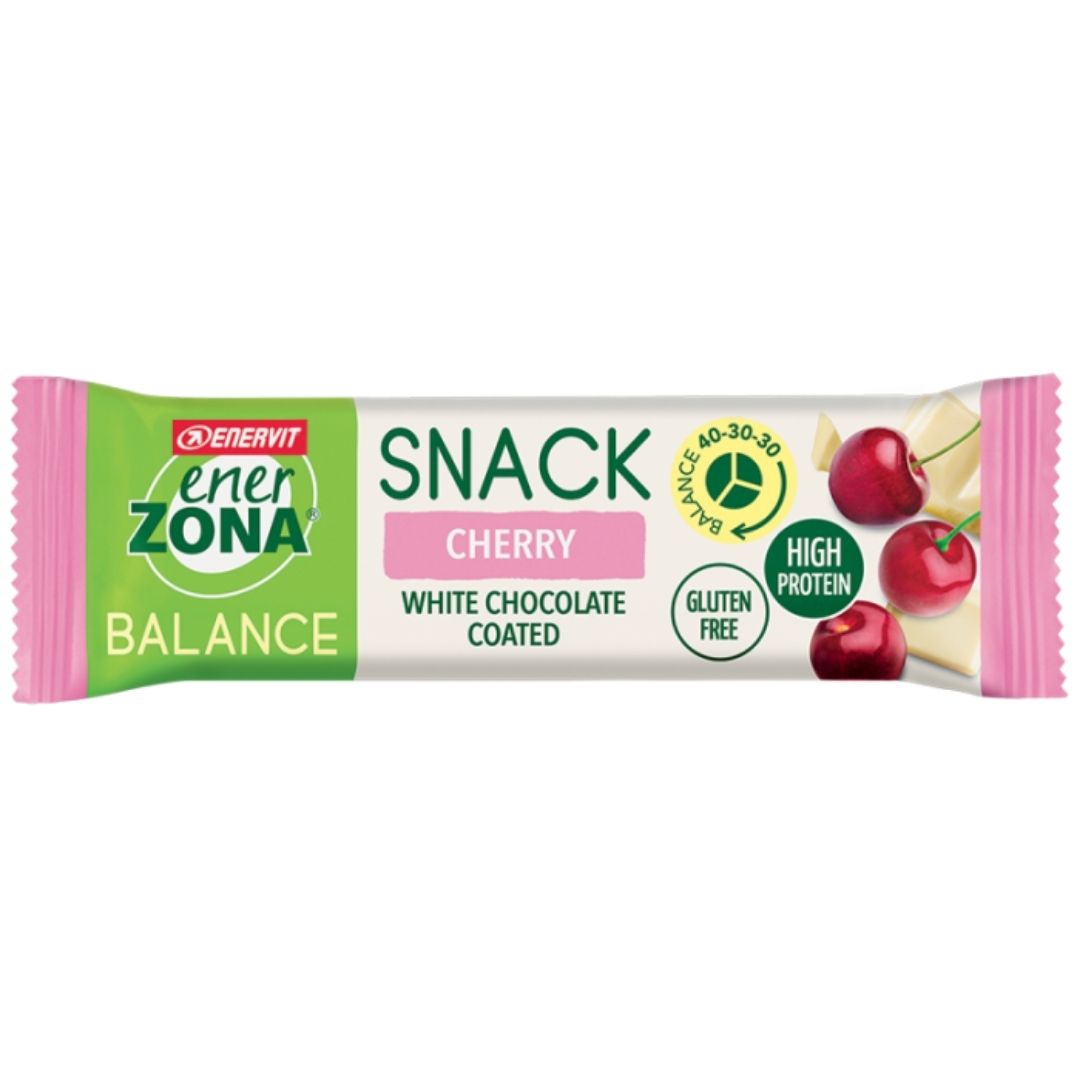 Enerzona Snack Cherry Barretta al Cioccolato Bianco e Amarena 33 g