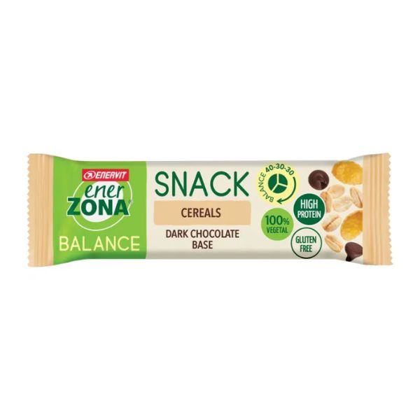 Enerzona Snack Cereals Choco Barretta Ricoperta al Cioccolato a Latte 25 g