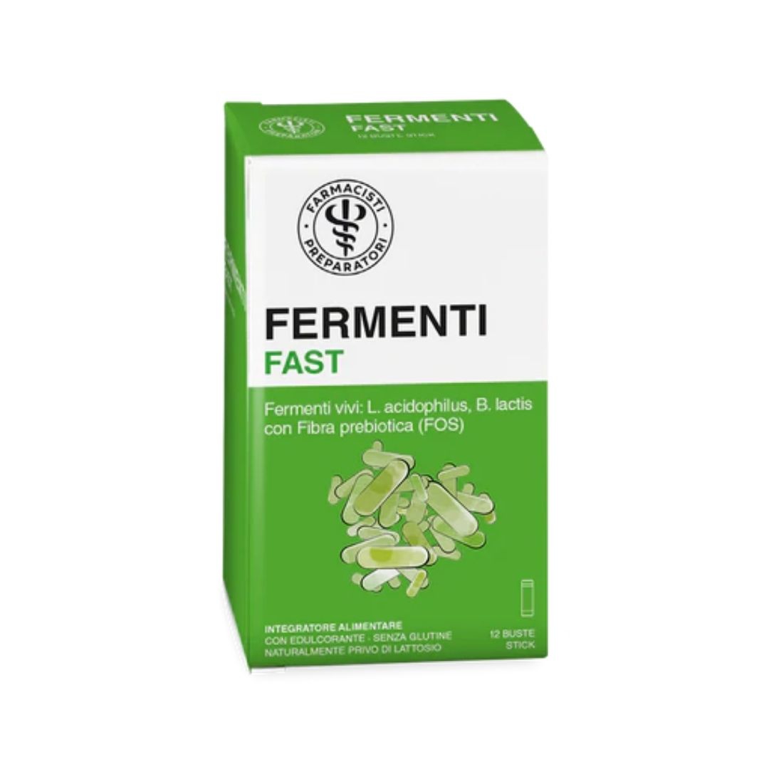 Unifarco Fermenti Fast Integratore Alimentare Fermenti Lattici Vivi 12 Bustine
