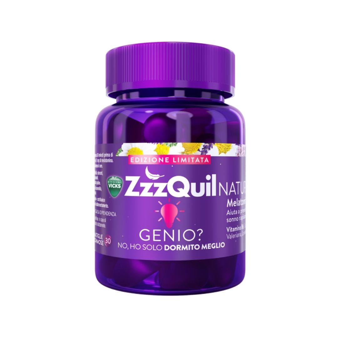 Vicks Zzzquil Natura Integratore per Favorire il Sonno 30 Pastiglie Gommose