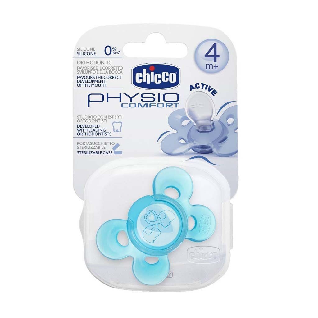 Chicco Physio Comfort Succhietto Boy in Silicone 4Mesi+ 1 Pezzo