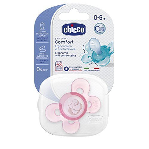 Chicco Physio Comfort Succhietto Girl in Silicone 0-6 Mesi