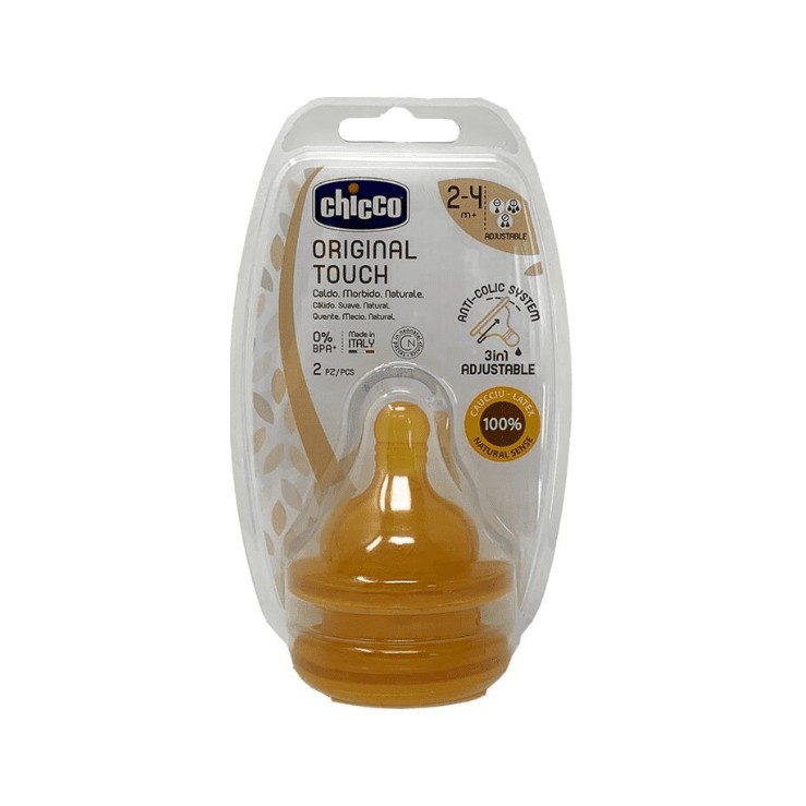 Chicco Tettarella Original Touch Regolabile in Caucciu' 2 Pezzi