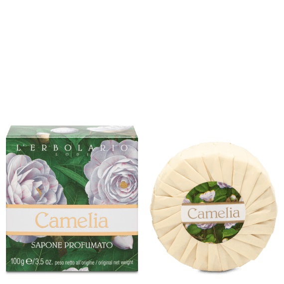L'erbolario Camelia Sapone Profumo 100 G + Scatola Stampata 200 G