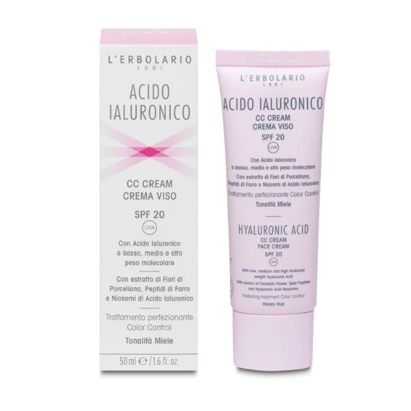 L'erbolario Acido Ialuronico Cc Cream Viso Miele Spf20 50ml